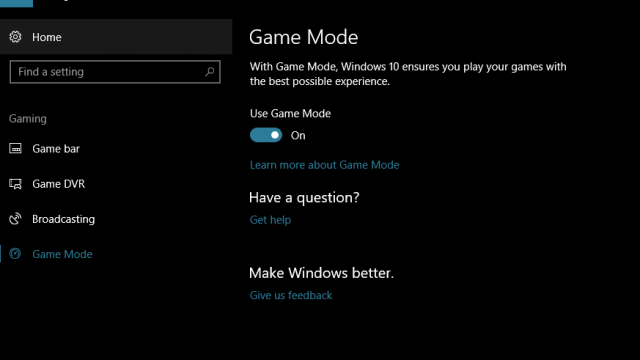 Game mode windows 10 Game mode windows 10